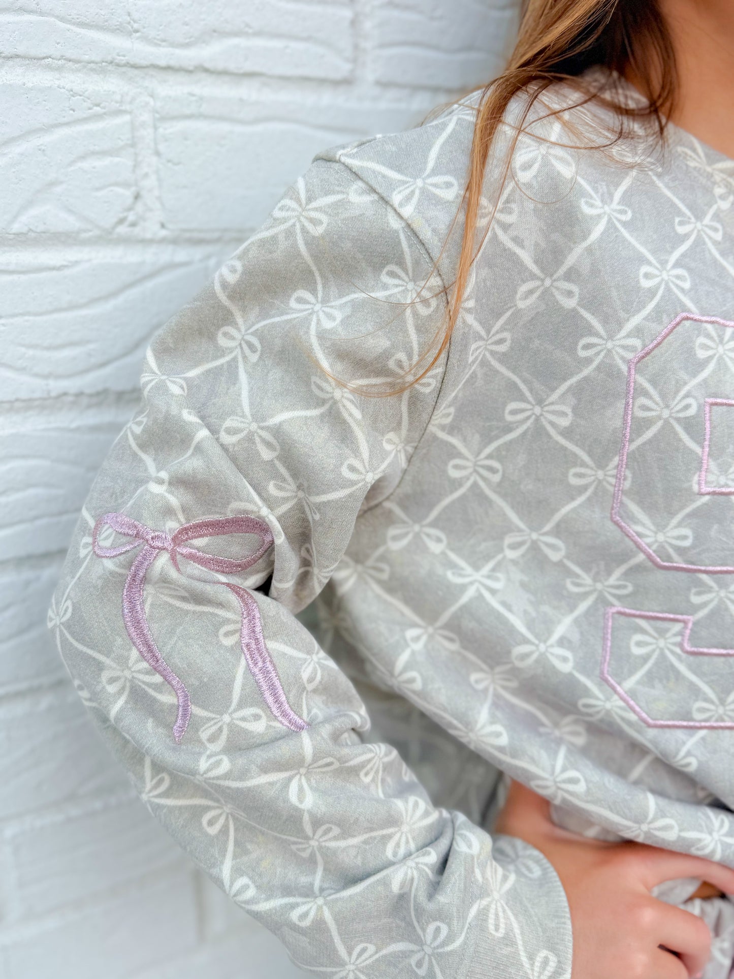 Bow Pattern Camo Set Pants