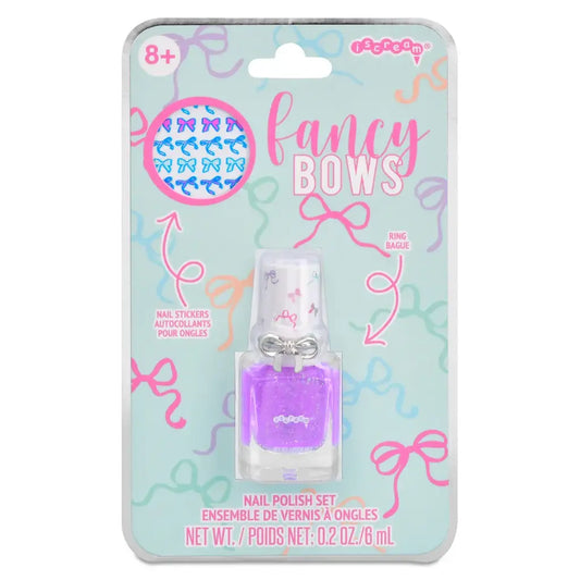 Fancy Bows Nail polish and Ring Set