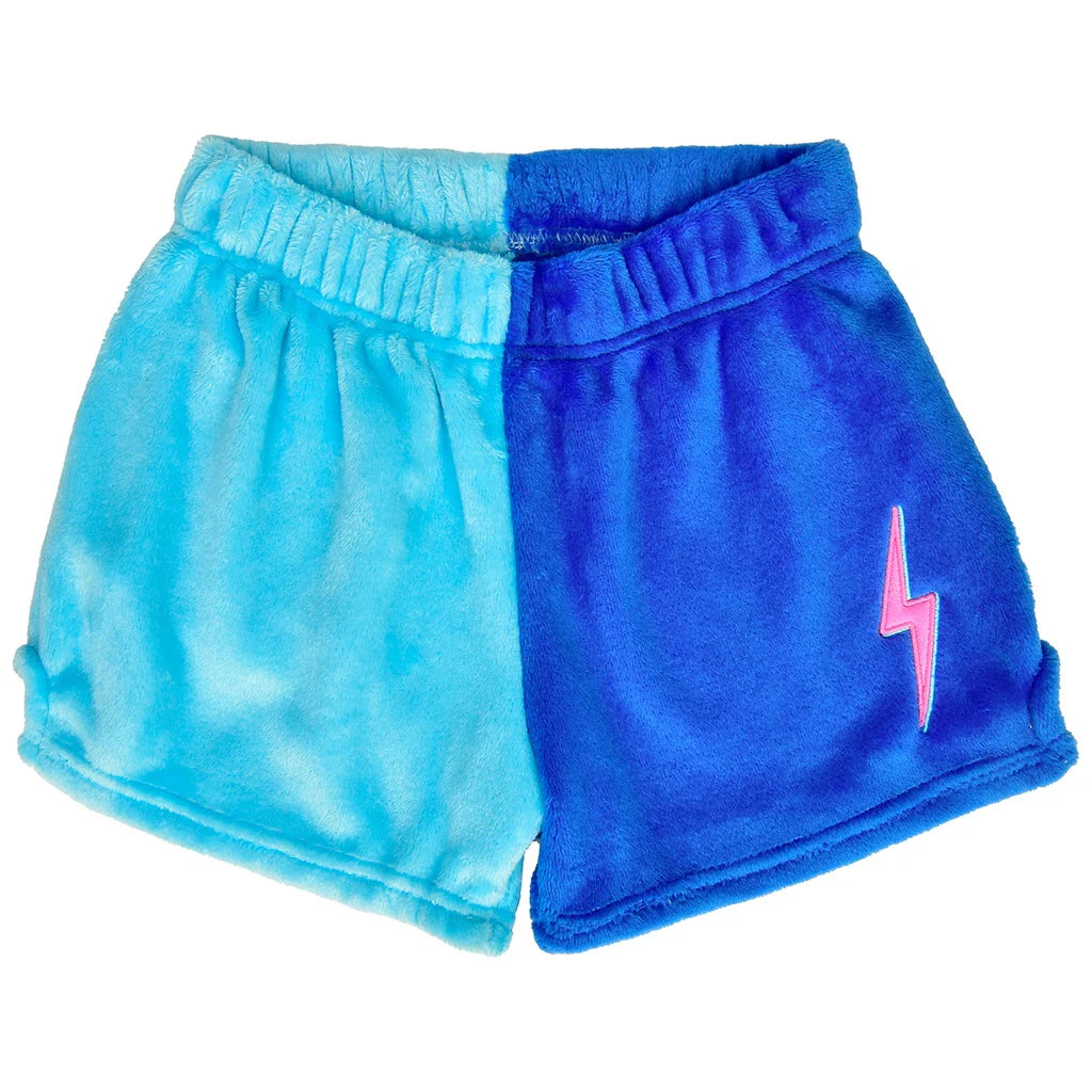 Midnight | Blue Bolt Plush Short