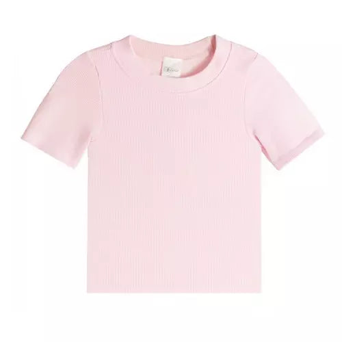 Ribbed Seamless Top Pink