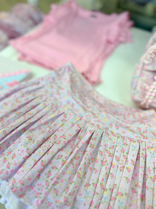Pretty n Pink Floral Mini Skort