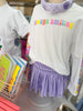 Always Smiling White Boxy Tee