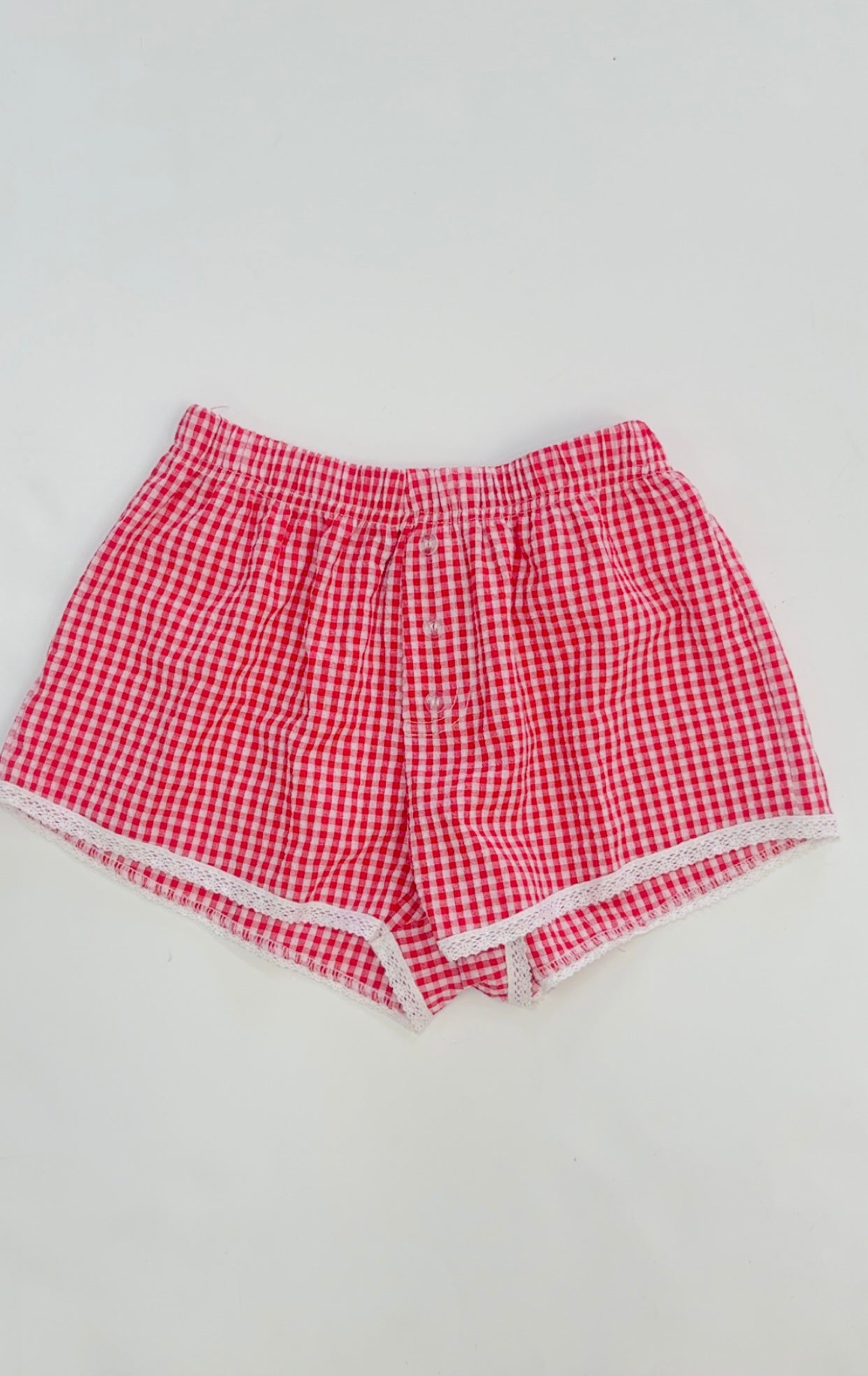 Red Gingham Shorts