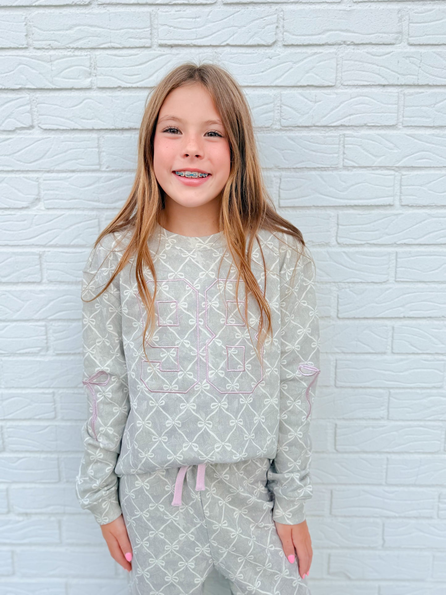 Bow Pattern Camo Set Pants