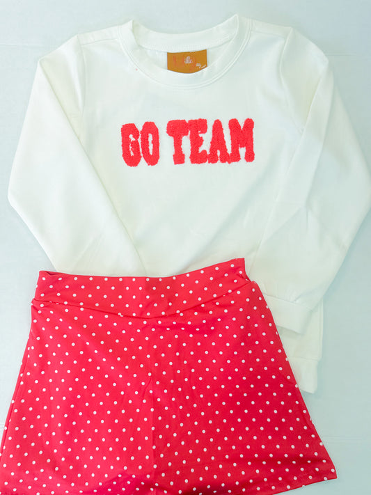 Go Team Skort Set - Red