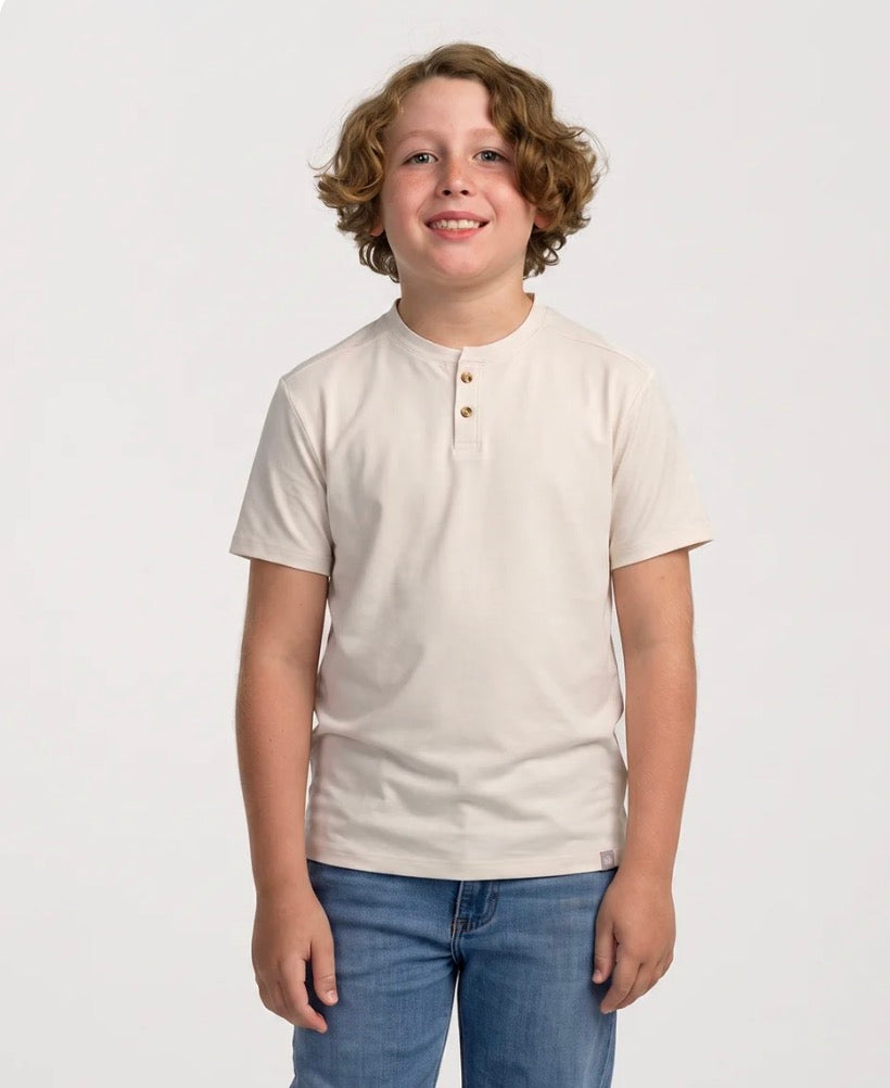 Boys Max Comfort Henley - Oatmeal