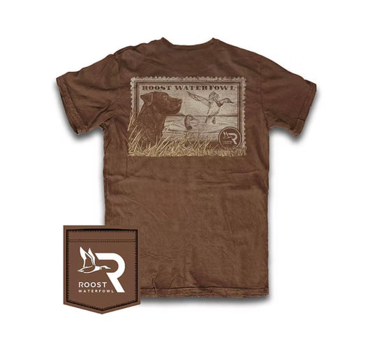 Youth Roost Brown Lab Stamp