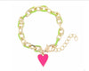 Enamel Chain Bracelet