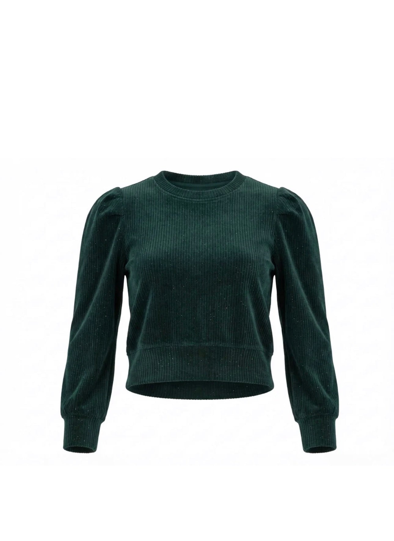 Peyton Top Dark Green Velour