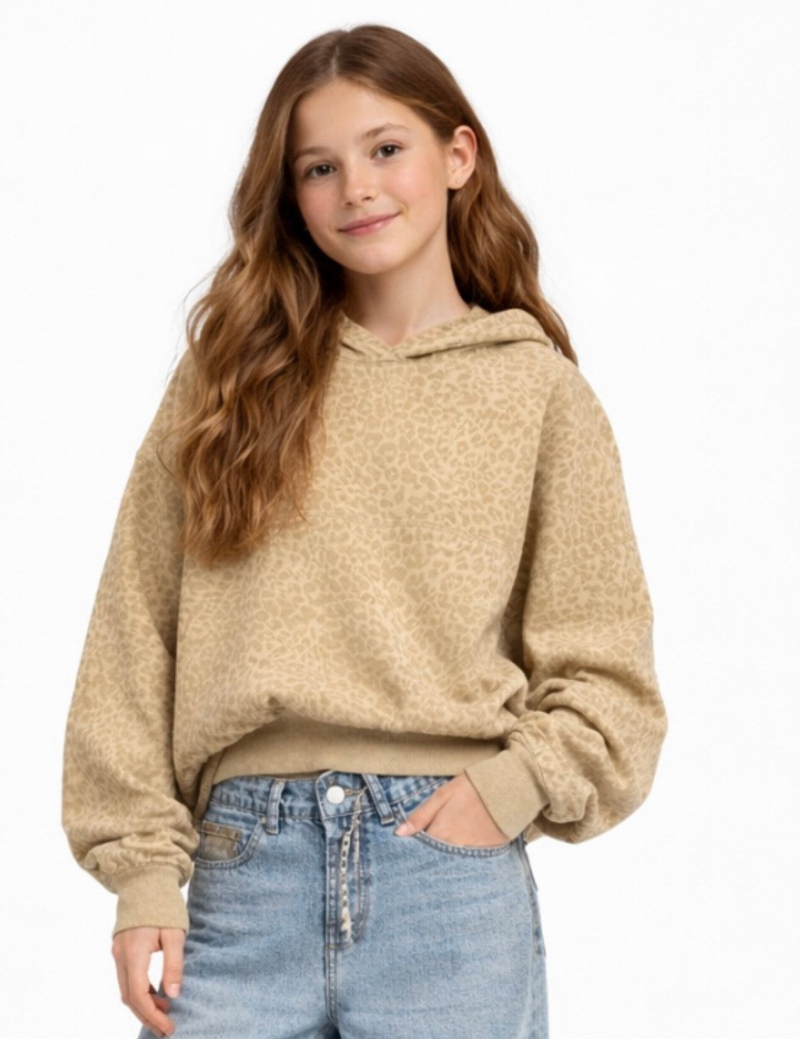 Leopard Downtown Cinched Waist Hoodie