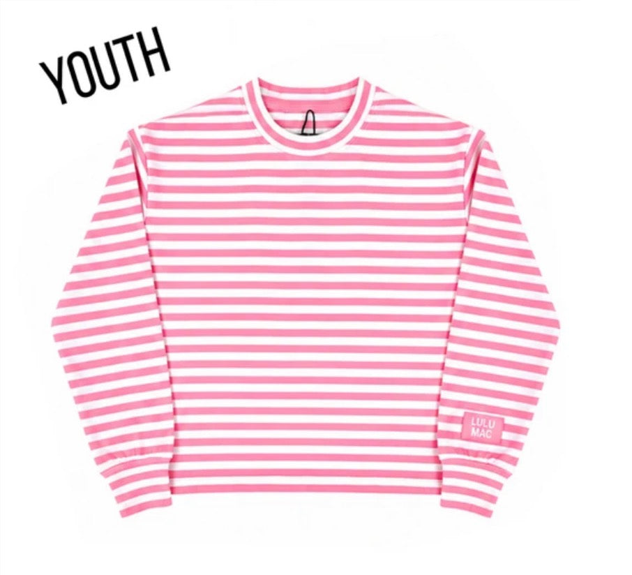 Youth Lulu Mac Long Sleeve - Neon Pink