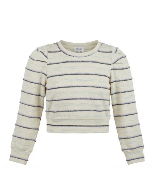 Peyton Top Periwinkle Stripe