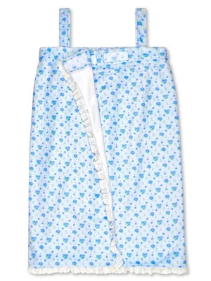 Ditsy Floral Blue Spa Wrap