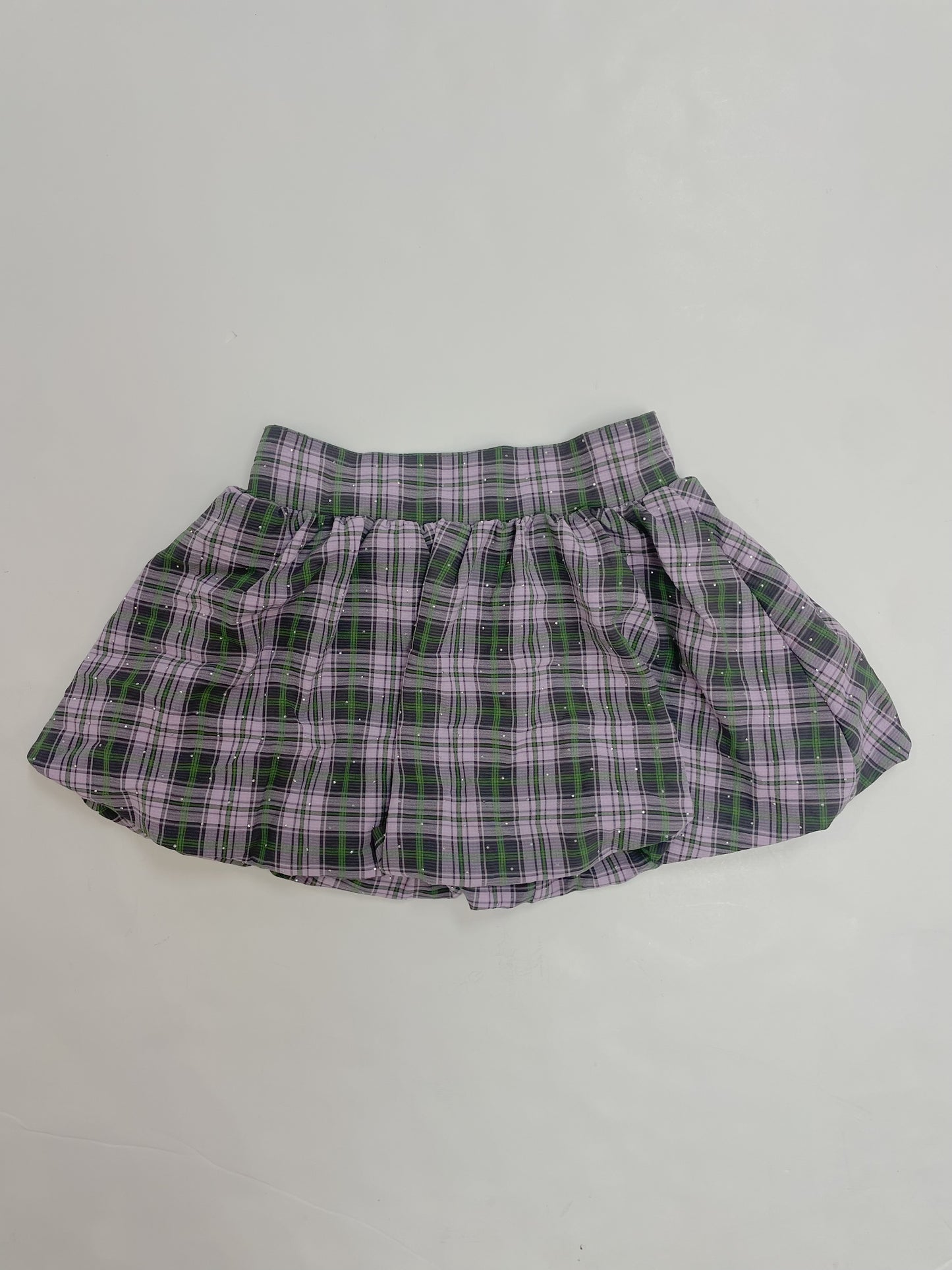 Grey and Pink Stud Skirt