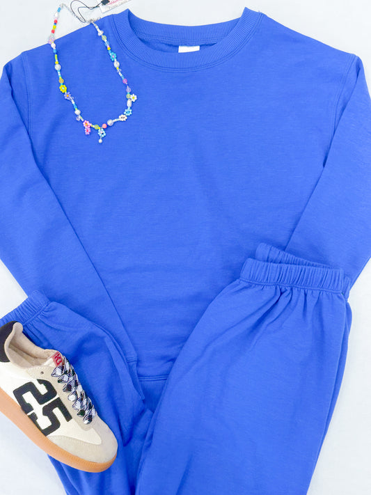 Cloud Jogger Set - Blueberry