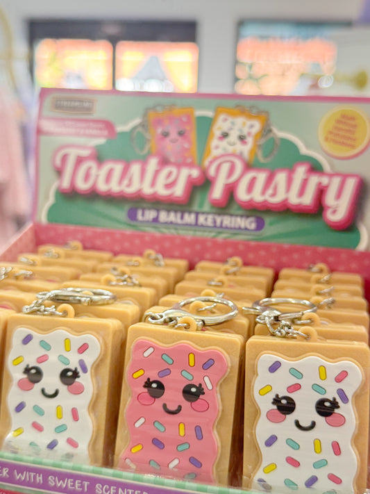 Toaster Pastry Lip Balm Key Chain