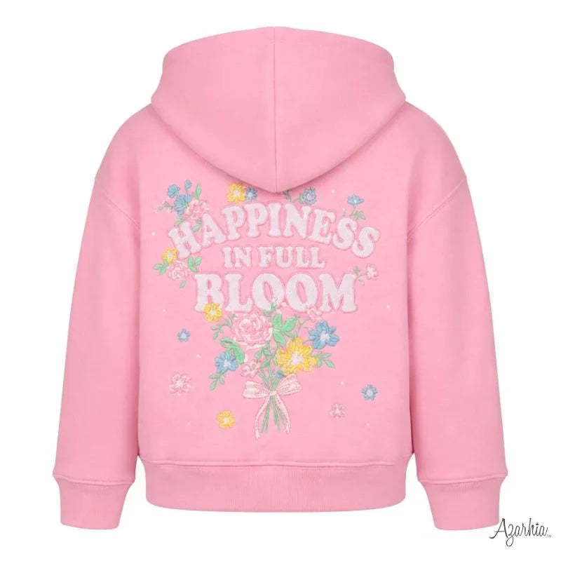 Embroidered Happiness In Bloom Hoodie