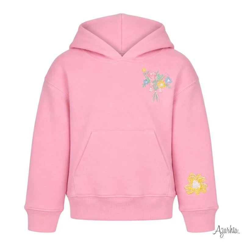 Embroidered Happiness In Bloom Hoodie