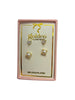18K Gold Box Earrings