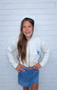 Denim Star Hoodie Zip Up