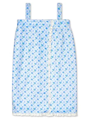 Ditsy Floral Blue Spa Wrap