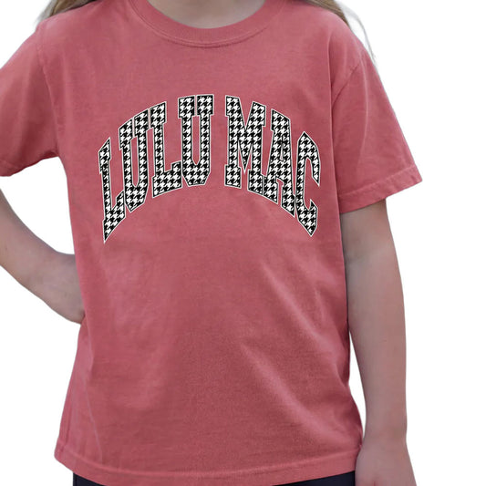 Houndstooth Youth LuLu Mac Tee