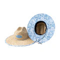 Kids Straw Hat - Oyster Print