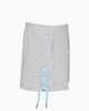 Smiley Stud & Side Drawstring Sweatshorts
