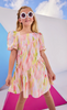 Asymmetrical Dress - Watercolor Color Block
