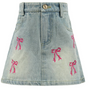 Cutie Bows Denim Skirt