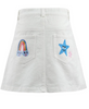 Be You Doodle Denim Skirt
