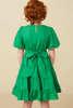 Kelly Green Puff Dress