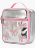 Silver Sequin Bows Lunch Tote