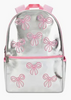 Silver Sequin Bows Backpack