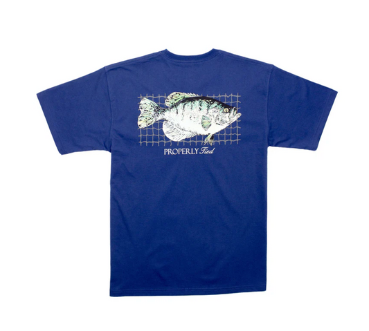 Crappie River Blue SS Shirt