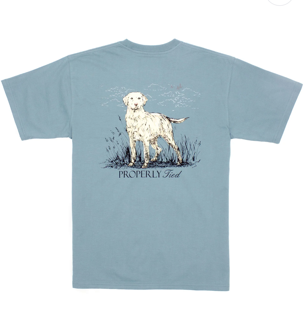 Steel Blue Labrador SS Shirt