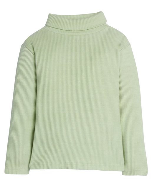 Ribbed Turtleneck - Pistachio Ice Cream