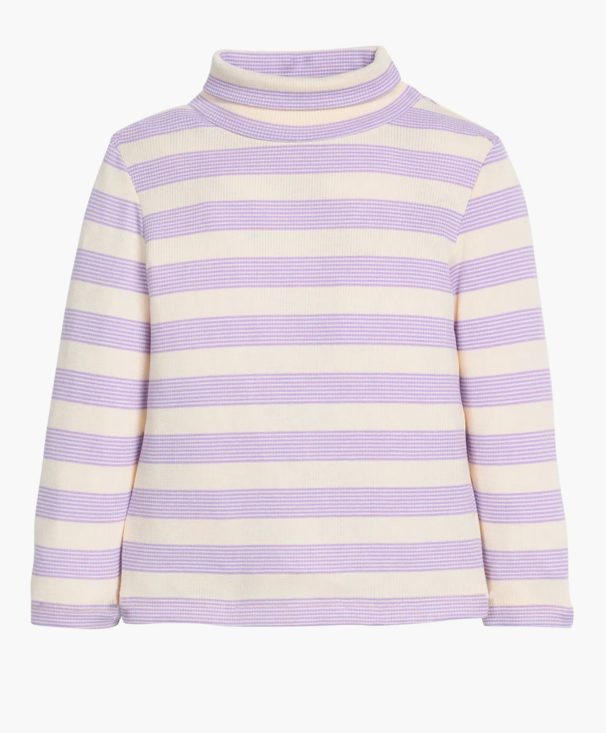Turtleneck Lavender Stripe