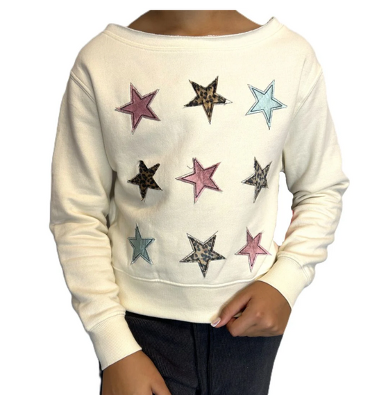 Stars Applique Sweatshirts