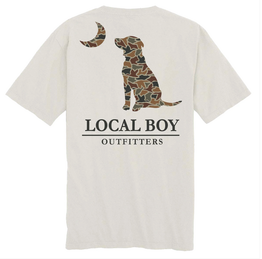 Youth Camo Dog and Moon SS Tee
