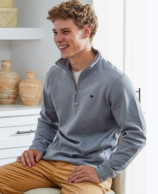 Quarter Zip Mini Stripe