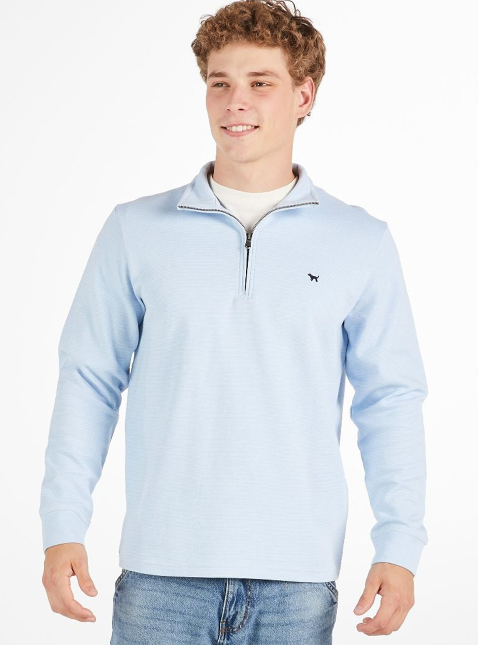Quarter Zip Mini Stripe