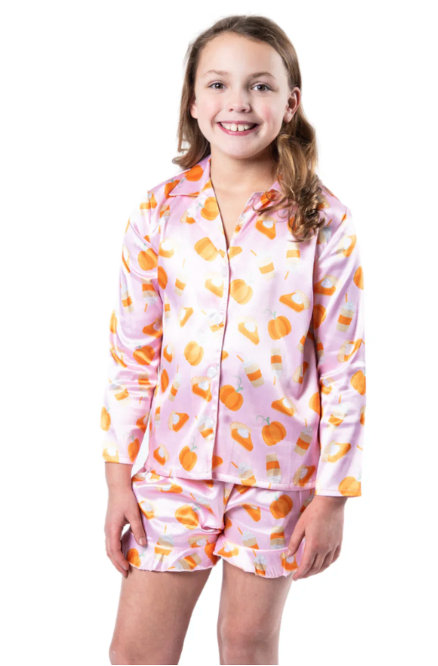 Pumpkin Pie Silky Pajama Set