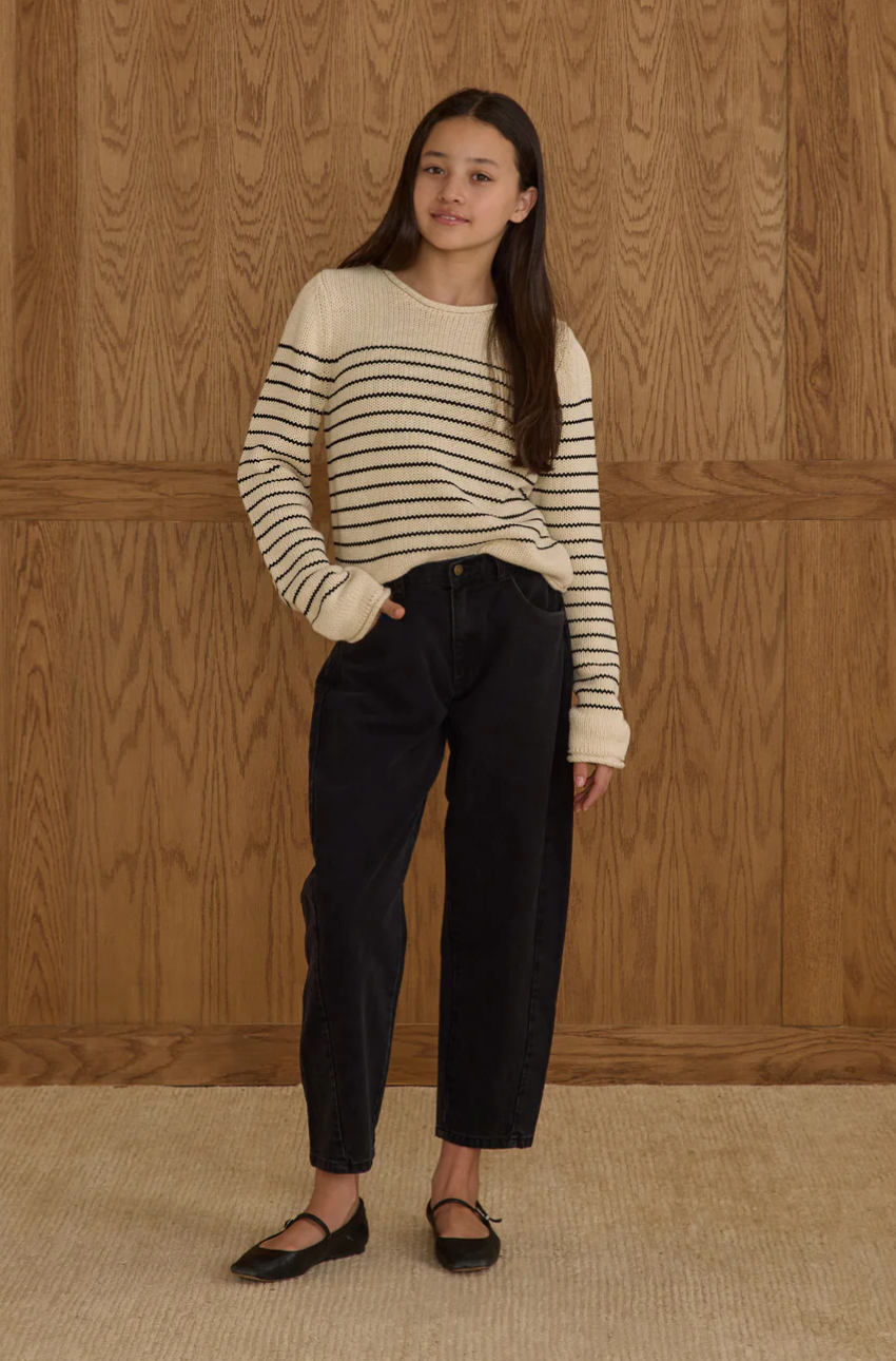 Jacques Sweater || Black Stripe