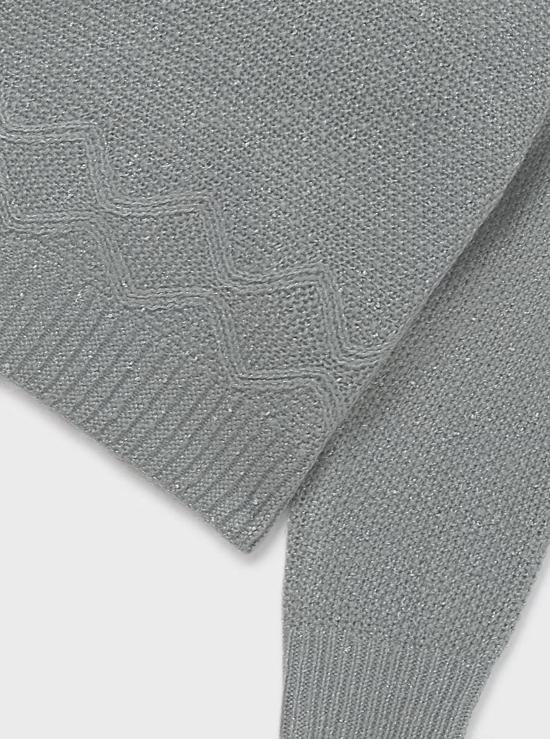 Girl Metallic Knit Sweater