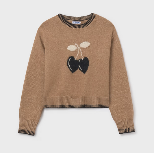 Jacquard Sweater - Camel