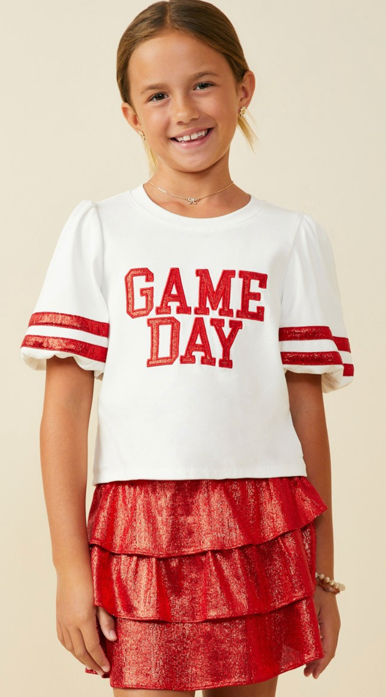 Game Day Puff Sleeve Top