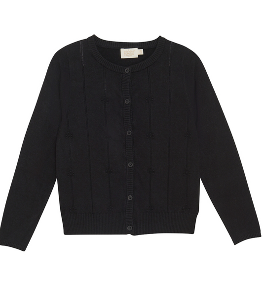 Cardigan Pointelle - Black