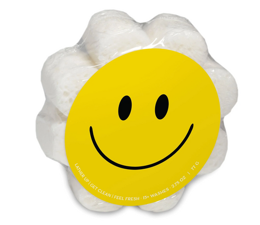 Smiley Face Soap Sponge