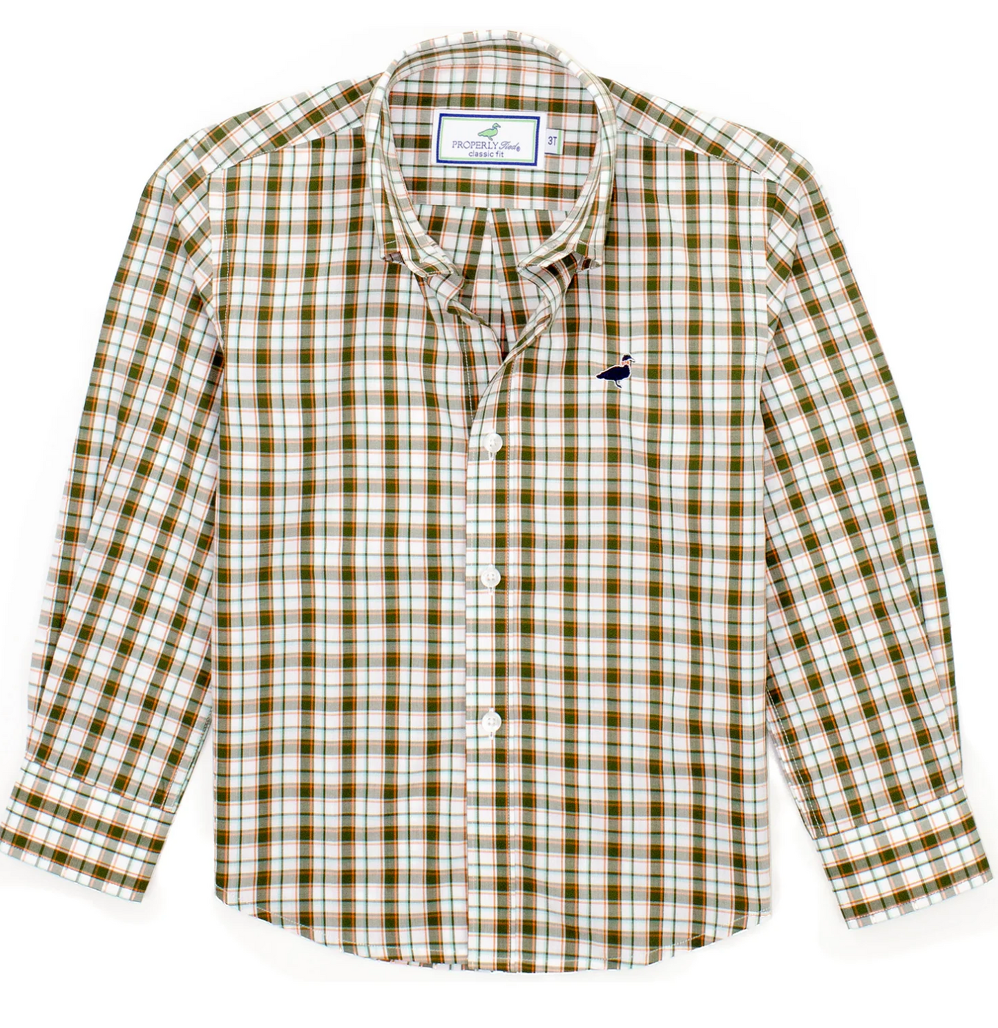 Boys Seasonal Sportshirt Olive Grove